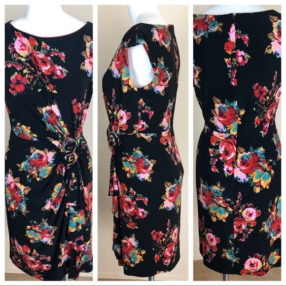 Jones New York Floral Dress size 4 - Picture 2 of 8